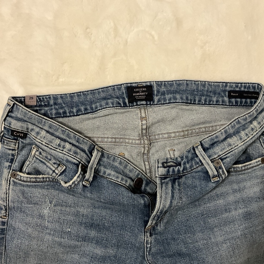 Citizens of Humanity Racer Low Rise Skinny Jeans Size 29 - Picture 3 of 5